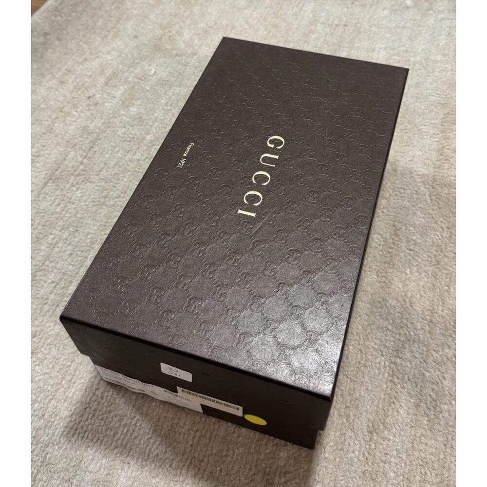 Authentic GUCCI Jordaan Horsebit Brixton Loafer Black Leather UNISEX US 7.5 - Picture 6 of 8